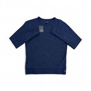 NEW GOODMAN men's varsity crew top in blue
